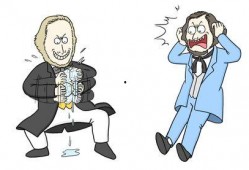 漫画埋头吃瓜,揭示现代人的“逃避现实”心理